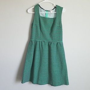 Merona Green and Navy Dress